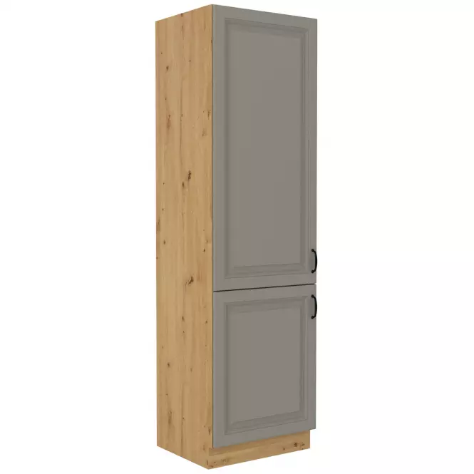 Stilo 2f kuhinjski element 2 vrata 60x57x210 cm siva/ natur (artisan hrast)