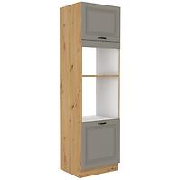 Stilo 2f kuhinjski element 2 vrata 60x57x210 cm siva/ natur (artisan hrast)