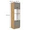 Stilo 2f kuhinjski element 2 vrata 60x57x210 cm siva/ natur (artisan hrast),2