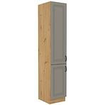 Stilo 2f kuhinjski element 2 vrata 40x57x210 cm siva/ natur (artisan hrast)