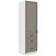 Stilo 3s 1f kuhinjski element 1 vrata+ 3 ladice 60x57x210cm siva/bijela