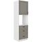 Stilo 3s 1f kuhinjski element 1 vrata+ 3 ladice 60x57x210cm siva/bijela