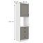 Stilo 3s 1f kuhinjski element 1 vrata+ 3 ladice 60x57x210cm siva/bijela,2