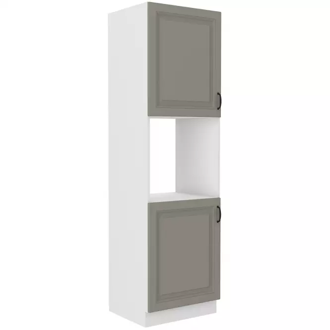 Stilo 2f kuhinjski element 2 vrata 60x57x210cm siva/bijela
