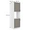 Stilo 2f kuhinjski element 2 vrata 60x57x210cm siva/bijela,2