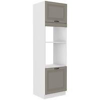 Stilo 2f kuhinjski element 2 vrata 60x57x210 cm  siva/bijela