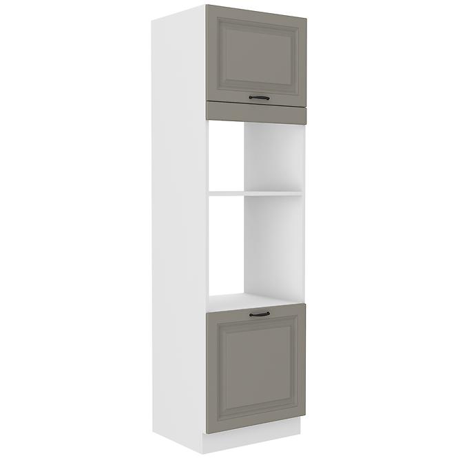 Stilo 2f kuhinjski element 2 vrata 60x57x210 cm  siva/bijela