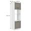 Stilo 2f kuhinjski element 2 vrata 60x57x210 cm  siva/bijela,2