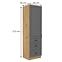 Stilo 3s 1f kuhinjski element 1 vrata+ 3 ladice 60x57x210cm tamno siva/ natur (artisan hrast),2