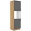 Stilo 2f kuhinjski element 2 vrata 60x57x210cm tamno siva/ natur (artisan hrast)
