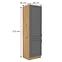 Stilo 2f kuhinjski element 2 vrata 60x57x210cm tamno siva/ natur (artisan hrast),2