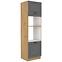 Stilo 2f kuhinjski element 2 vrata 60x57x210 cm tamno siva/ natur (artisan hrast)