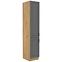 Stilo 2f kuhinjski element 2 vrata 40x57x210 cm tamno siva/ natur (artisan hrast)