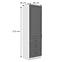 Stilo 3s 1f kuhinjski element 1 vrata+ 3 ladice 60x57x210 cm tamno siva/bijela,2