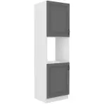 Stilo 2f kuhinjski element 2 vrata 60x57x210 cm tamno siva/bijela