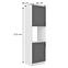 Stilo 2f kuhinjski element 2 vrata 60x57x210 cm tamno siva/bijela,2