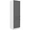 Stilo 2f kuhinjski element 2 vrata 60x57x210 cm tamno siva/bijela