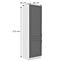 Stilo 2f kuhinjski element 2 vrata 60x57x210 cm tamno siva/bijela,2