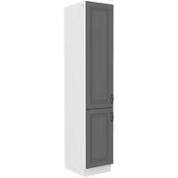 Stilo 2f kuhinjski element 2 vrata 40x57x210 cm tamno siva/bijela