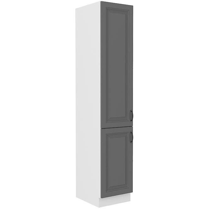 Stilo 2f kuhinjski element 2 vrata 40x57x210 cm tamno siva/bijela