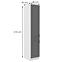 Stilo 2f kuhinjski element 2 vrata 40x57x210 cm tamno siva/bijela,2