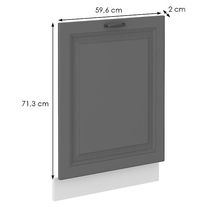 Stilo kuhinjska fronta 59,6x2x71,3 cm tamno siva/bijela