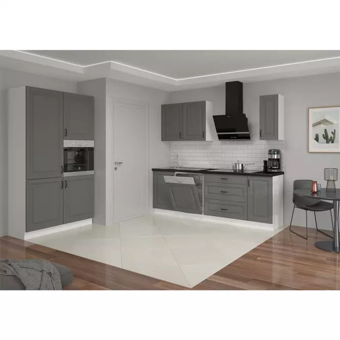 Stilo kuhinjska fronta 44,6x2x71,3 cm tamno siva/bijela