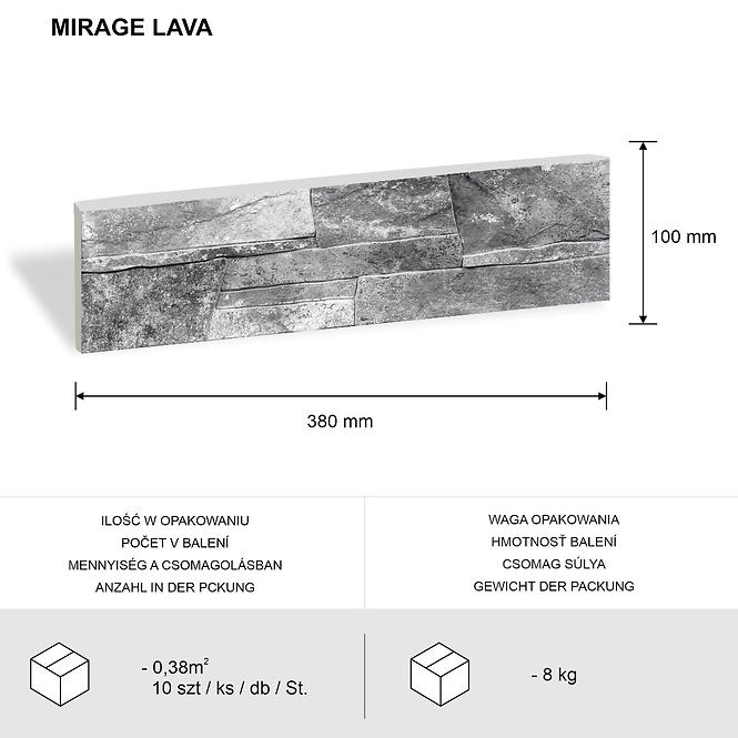 Kamen Mirage Lava pak=0,38 m2