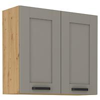 Luna 80G-72 2F ormar kuhinjski 2 vrata 80x31x72 cm siva/natur (artisan hrast)