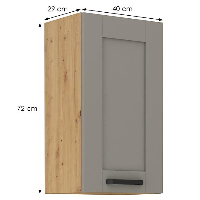 Luna 40G-72 1F kuhinjski element 1 vrata 40x31x72 cm siva/natur (artisan hrast)