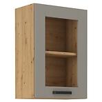 Luna 40GS-72 1F kuhinjski element 1 vrata 40x31x72 cm siva/natur (artisan hrast)