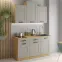 Luna 40G-90 1F ormar kuhinjski 40x31x90 cm siva/natur (artisan hrast),4