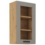 Luna 40GS-90 1F kuhinjski element 1 vrata 40x31x90 cm siva/natur (artisan hrast)
