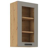 Luna 40GS-90 1F kuhinjski element 1 vrata 40x31x90 cm siva/natur (artisan hrast)