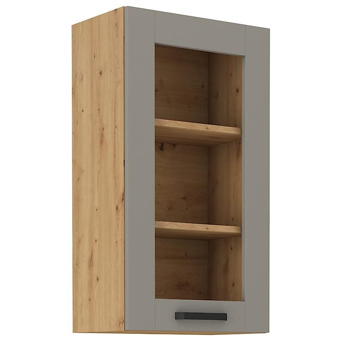 Luna 40GS-90 1F kuhinjski element 1 vrata 40x31x90 cm siva/natur (artisan hrast)