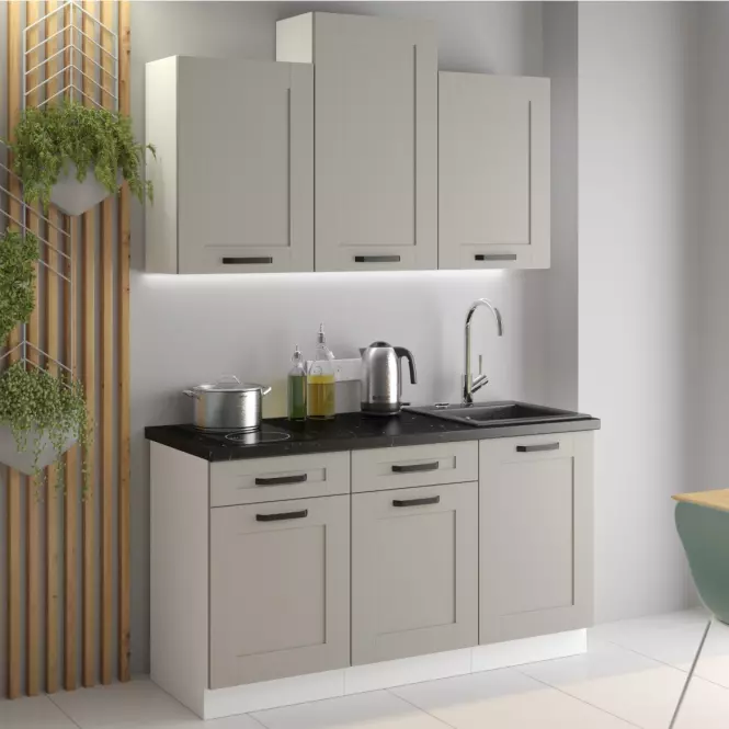 Luna 80G-72 2F kuhinjski element 2 vrata 80x31x72cm siva/bijela,4