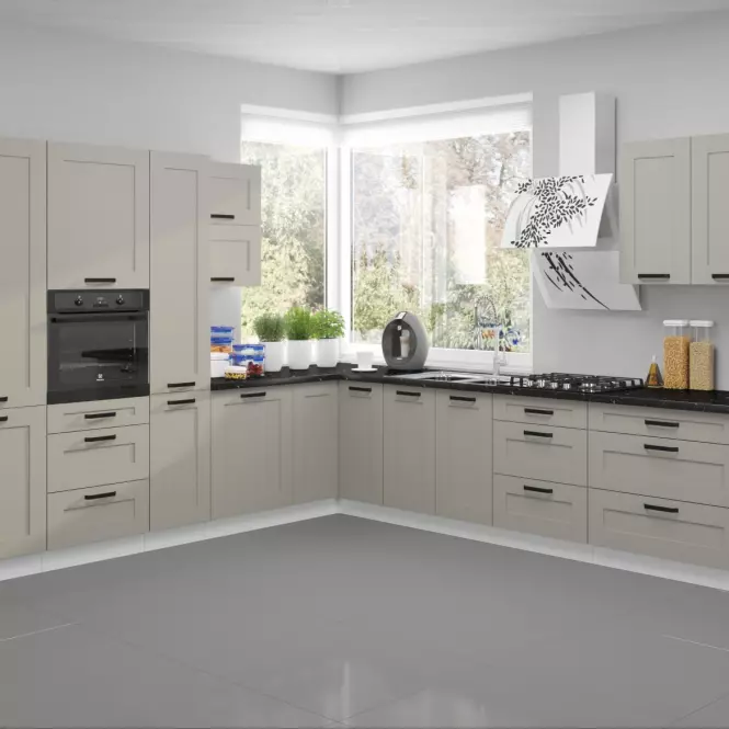Luna 80G-72 2F kuhinjski element 2 vrata 80x31x72cm siva/bijela,8