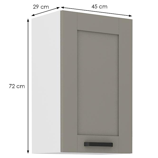 Luna 45G-72 1F kuhinjski element 1 vrata 45x31x72 cm siva/bijela
