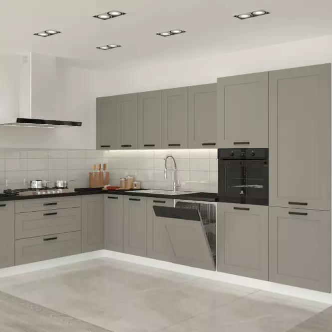 Luna 40G-72 1F kuhinjski element 1 vrata 40x31x72 cm siva/bijela,7