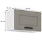 Luna 60GU-36 1F kuhinjski element 1 vrata 60x31x36 cm siva/bijela,2