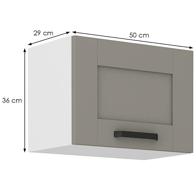 Luna 50GU-36 1F kuhinjski element 1 vrata 50x31x36 cm siva/bijela