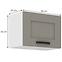 Luna 50GU-36 1F kuhinjski element 1 vrata 50x31x36 cm siva/bijela,2