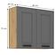 Luna 80G-72 2F kuhinjski element 2 vrata 80x31x72cm tamno siva/ natur (artisan hrast),2