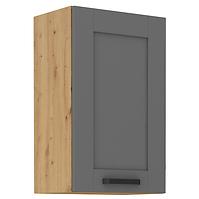 Luna 45G-72 1F kuhinjski element 45x31x72 cm tamno siva/ natur (artisan hrast)