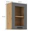 Luna 40GS-72 1F kuhinjski element 1 vrata 40x31x72 cm tamno siva/ natur (artisan hrast),2
