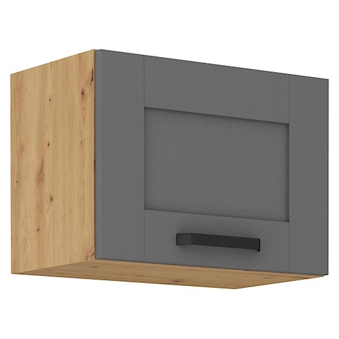 Luna 50GU-36 1F kuhinjski element 1 vrata 50x31x36 cm tamno siva/ natur (artisan hrast)