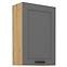 Luna 60G-90 1F kuhinjski element 1 vrata 60x31x90 cm tamno siva/ natur (artisan hrast)
