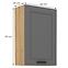 Luna 60G-90 1F kuhinjski element 1 vrata 60x31x90 cm tamno siva/ natur (artisan hrast),2