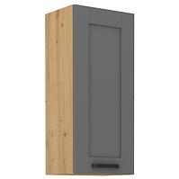Luna 40G-90 1F kuhinjski element 1 vrata 40x31x90 cm tamno siva/ natur (artisan hrast)