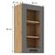 Luna 40GS-90 1F kuhinjski element 1 vrata 40x31x90 cm tamno siva/ natur (artisan hrast),2